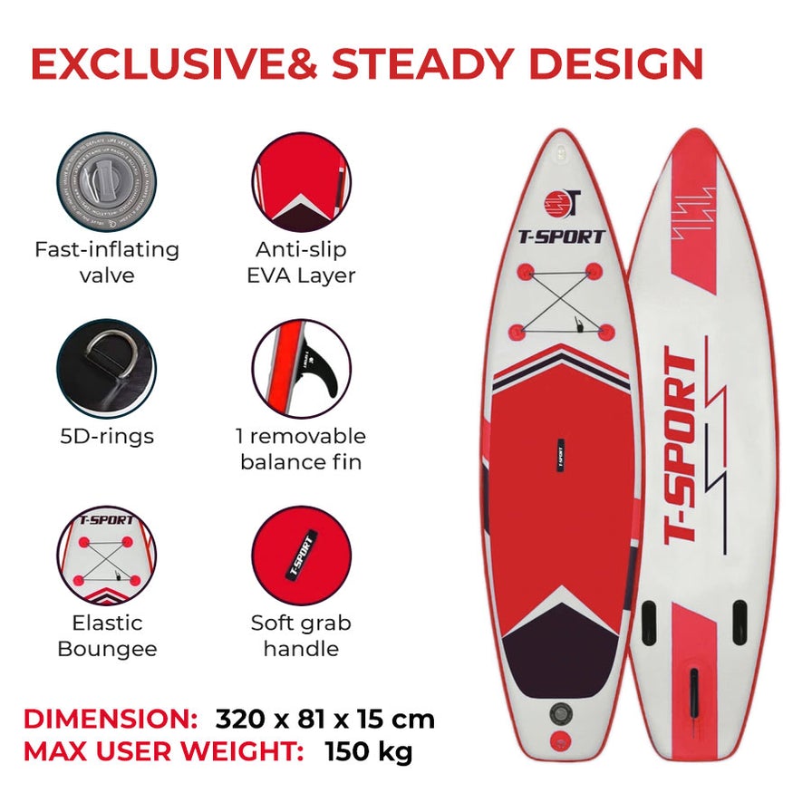 T-Sport Paddle Boards red